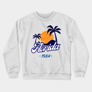 Florida 1984 Summer Vibe Crewneck Sweatshirt